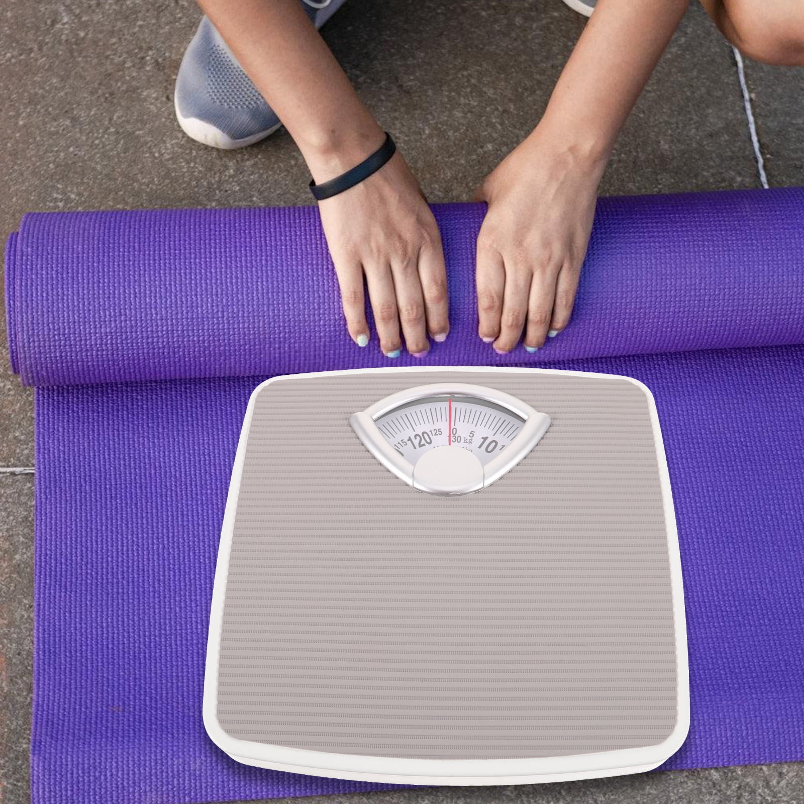 BESTOYARD Scale for Body Weight Analog Mechanical Scale Grey 1Set