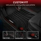 thumbnail image 2 of Alfombrillas LASFIT para Hyundai Tucson, 2025, TPE, color negro, 2 of 8