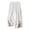White, variant on Endives Women' s Culottes Linen Blend Embroidered Wide Leg Pants Elastic Waist Casual Pants With Pockets Pink