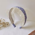 thumbnail image 2 of Uccdo Girls Retro Plaid Headband Little Girl Lace Hair Hoop Hairband Headwear, 2 of 5