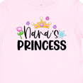 thumbnail image 4 of Inktastic Nana's Princess Crown and Flowers Girls Baby T-Shirt, 4 of 5