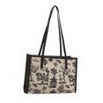 thumbnail image 5 of Bolso de gran capacidad para mujer combinado con retro 2025 nuevo bolso de hombro versátil este año popular bolso de mano informal para viajes diarios, 5 of 5