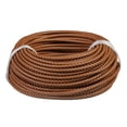 thumbnail image 2 of Woven Leather Cord for Braided Leather Bracelets Jewelry Making Handicraft - 1m Light Brown, 2 of 8