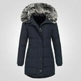 thumbnail image 2 of Winter Women's Coat Hooded Zip-Up Padded Jacket Slim Fit Drawstring - Fashion, 2 of 2