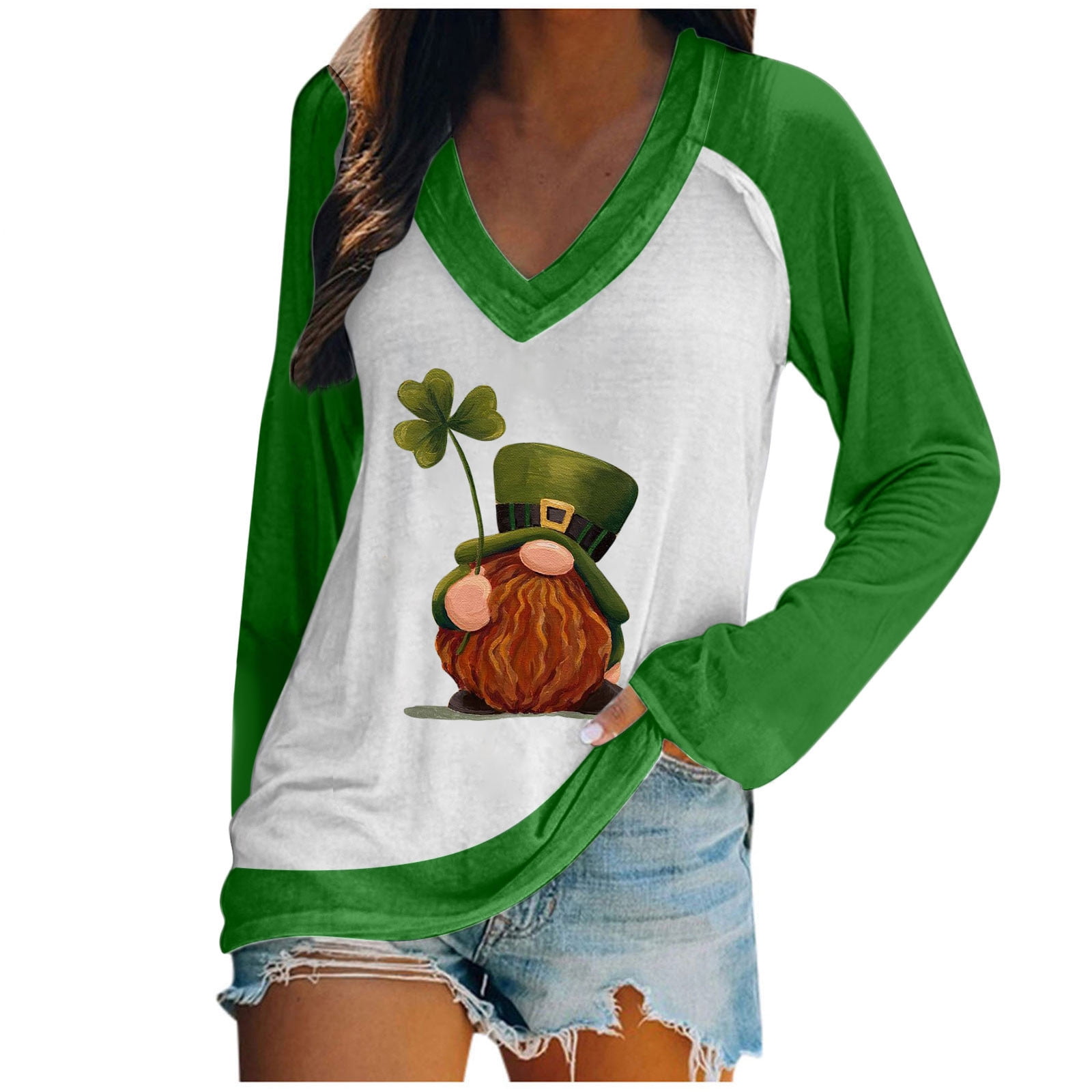 st patricks v neck shirts