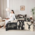 thumbnail image 4 of Feelyou Bear Wildlife Twin Bedding Sets 7pcs, Pine Tree Bedding Comforter Set, 4 of 7
