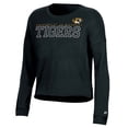 thumbnail image 2 of Women's Russell Black Missouri Tigers Fashion Cropped Long Sleeve T-Shirt, 2 of 3