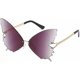 thumbnail image 1 of Fashionable Butterfly Frameless Sunglasses for Women UV Protection with Vintage Metal Frame, 1 of 4