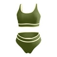 thumbnail image 4 of Swimsuits Women Two-Piece No wire High Waisted And Plain Bikini Sets for Women Sexy Beach Wear, 4 of 5