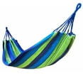 thumbnail image 1 of Hamac de camping Portable Rayé avec Sac de Rangement pour Usage Extérieur, 1 of 7