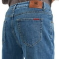 thumbnail image 4 of Coevals Club Men's Straight Leg Classic 5-Pocket Casual Work Jeans 32L 1# Vintage Blue 42, 4 of 8