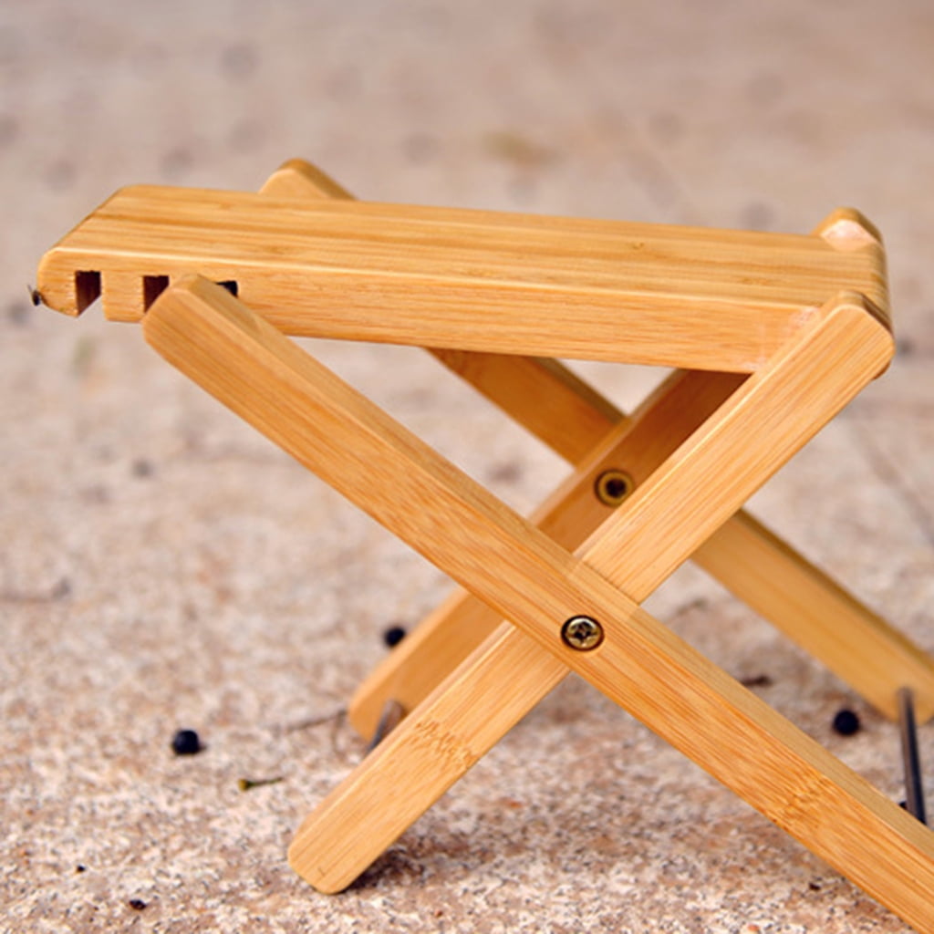 Yokua Wood Guitar Foot Stool, 3 Gears Adjustable Foot Rest No-slip Foldable Footrest