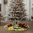 thumbnail image 4 of Rateoe Orange and Lemon Pattern Christmas Tree Skirt with Ties , Christmas Tree Decorations, Farmhouse Christmas Decor Xmas Holiday Decorations-36", 4 of 6