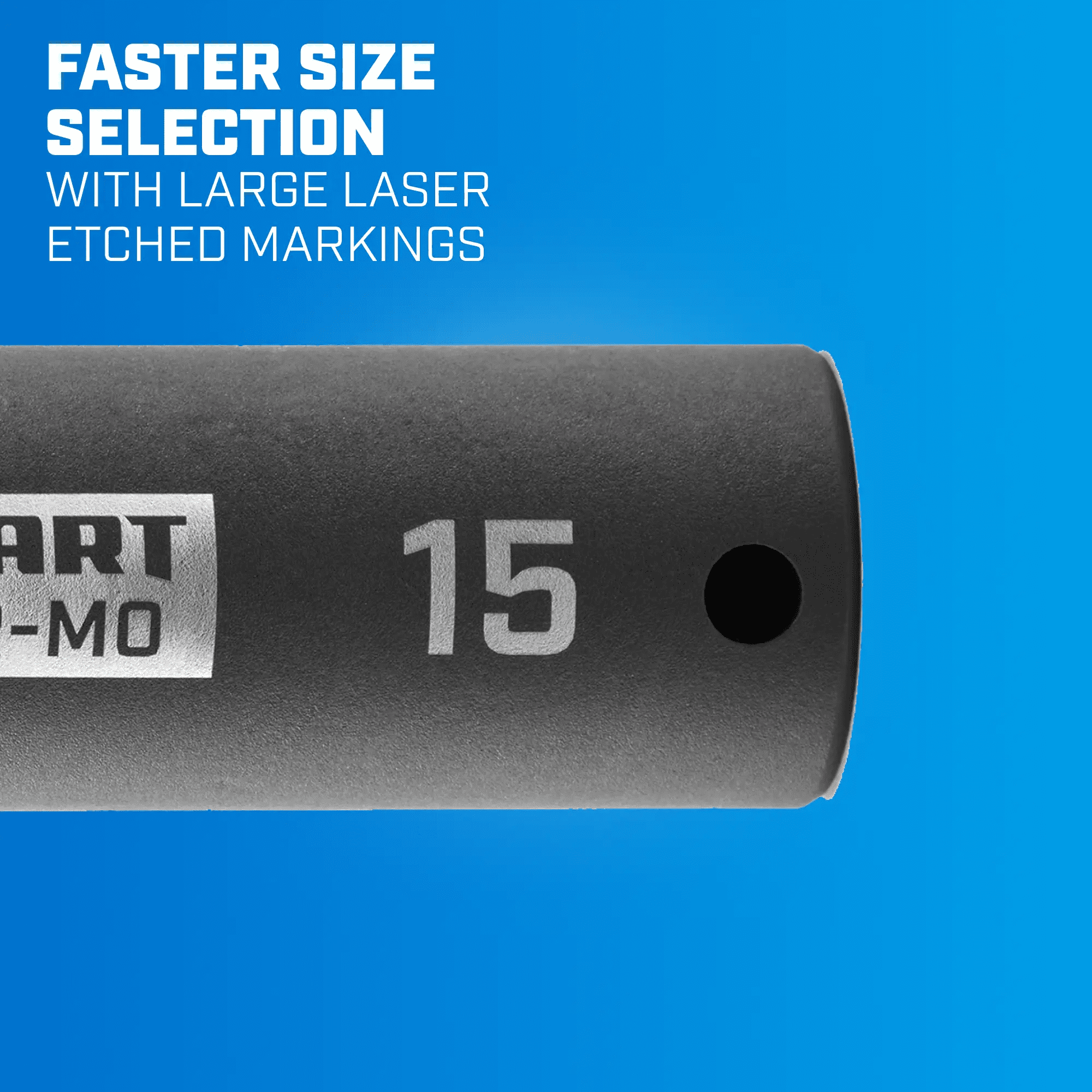 HART 10 Piece 3/8-inch CR-MO Impact Rated Socket Set, Metric Sockets