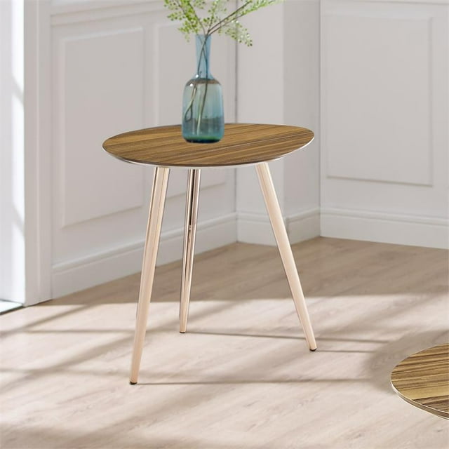 Steve Silver Torty Naturel et Rose Table de Fin d'Or