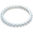 thumbnail image 3 of 925 Sterling Silver Eternity Bands for Women & Wedding Ring Make Great Birthday Gifts for Women, 3 of 5