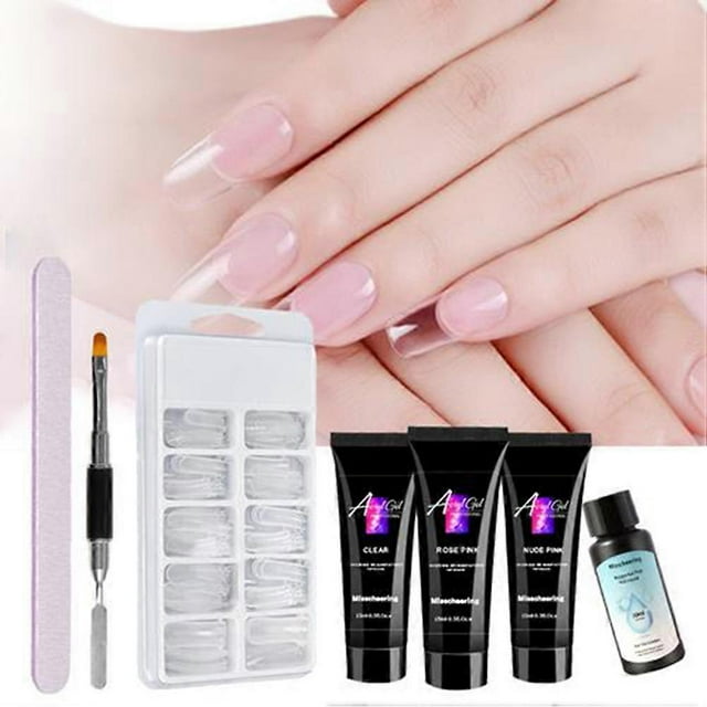Nail Gel Kit Gel Nail Extension Kit Professional Gel Kit for Nail Art in Solon or at Home