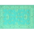 thumbnail image 1 of Ahgly Company Indoor Rectangle Oriental Turquoise Blue Traditional Area Rugs, 8' x 12', 1 of 4