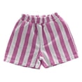 thumbnail image 3 of BOOMNY Unisex Toddler Boys Girl Striped Shorts Elastic Waist Drawstring Wide Leg Summer Shorts With Pocket, 3 of 3