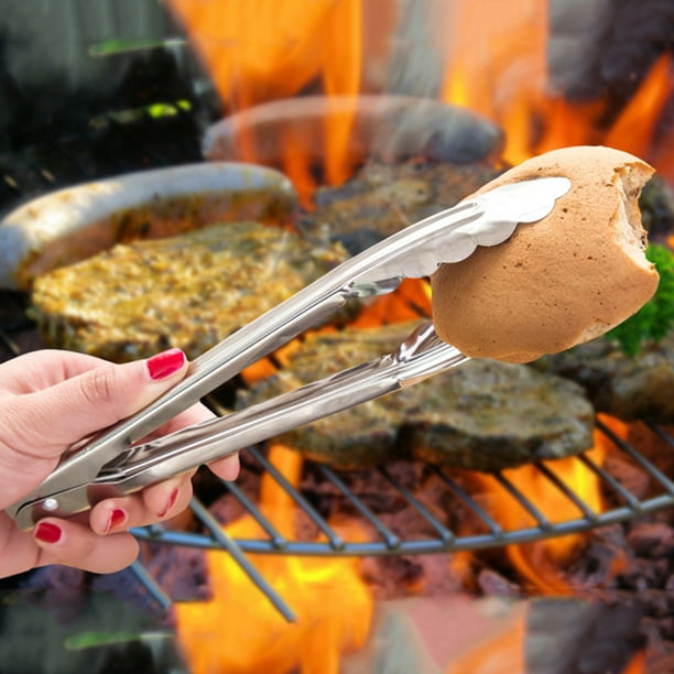 Pince de verrouillage pour Barbecue en acier inoxydable pince de service  barbecue gril cuisson salade Steak légumes pâtes outil de cuisine 
