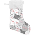 thumbnail image 7 of SKYSONIC Christmas Stocking Personalized Cat Large Candy Stocking Hanging Gift Xmas Stockings Decoration 1 PC for Family Holiday Party Ornaments Decor Fireplace, 7 of 7