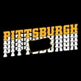 thumbnail image 5 of UGP Campus Pittsburgh Retro Repeat - Sports Team Regular Unisex T Shirt - Large - Black, 5 of 7