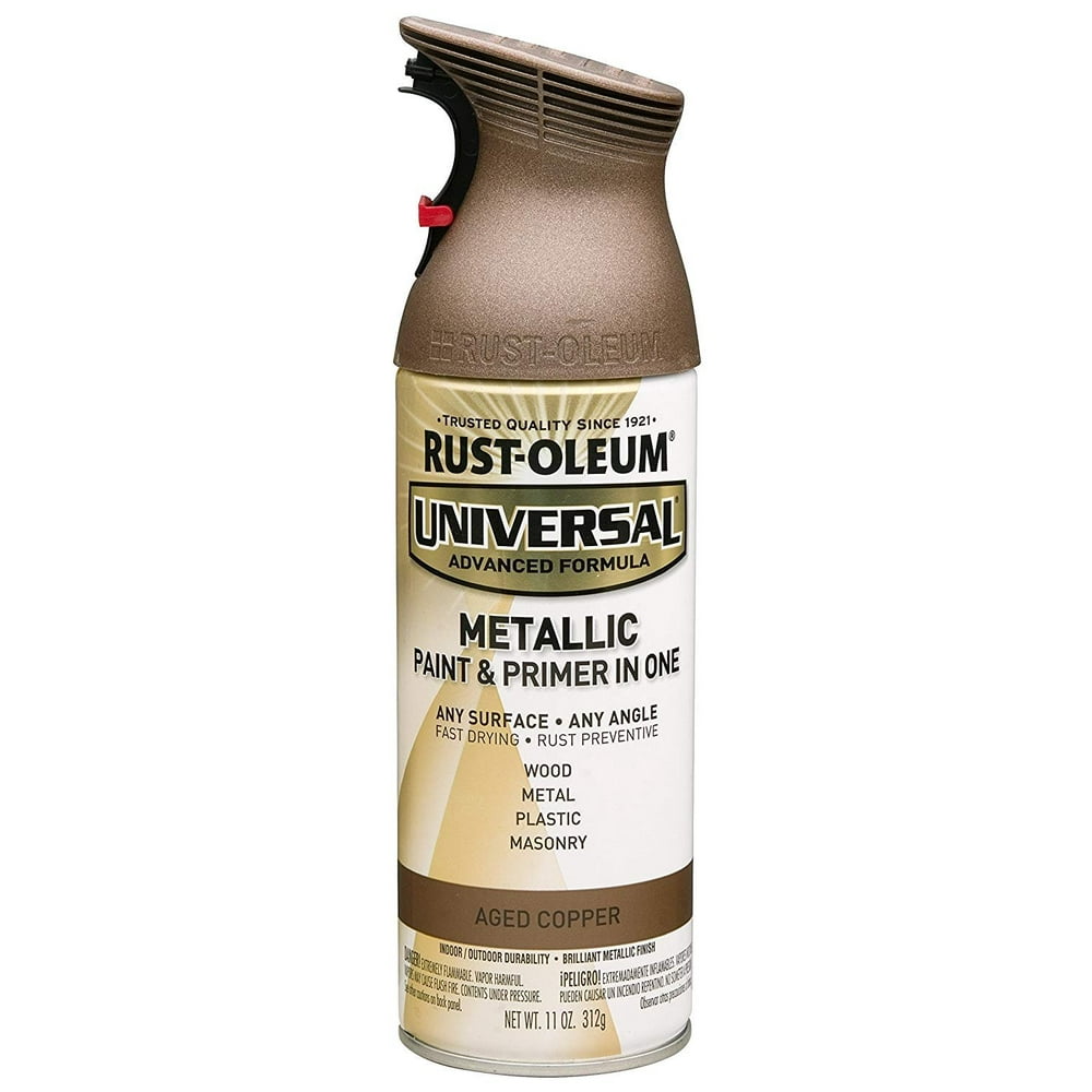 Rustoleum 249132 Universal Metallic 11 oz Spray Paint, Aged Copper