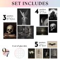 thumbnail image 3 of 97 Decor Gothic 8x10 Moody Skull Raven Poster Set, 12 Pieces, 3 of 7