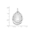thumbnail image 2 of Sterling Silver Rhodium-Plated 21X16Mm Floral Oval Locket, 2 of 4