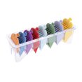 thumbnail image 2 of FAGINEY Clipper Spare Parts, 8 Sizes Guide Comb Set Rainbow Color Clipper Spare Parts Haircut Accessories, Guide Comb, 2 of 7