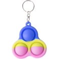 thumbnail image 1 of 2021 New Fidget Dimple Toy Keychain Pendent, Silicone Bubbles Flipping Board Toy, Stress Relief Simple Sensory Dimple Toy for Concentration Training, Hand Exercise Educational Toy for Kid Adult (#39), 1 of 8