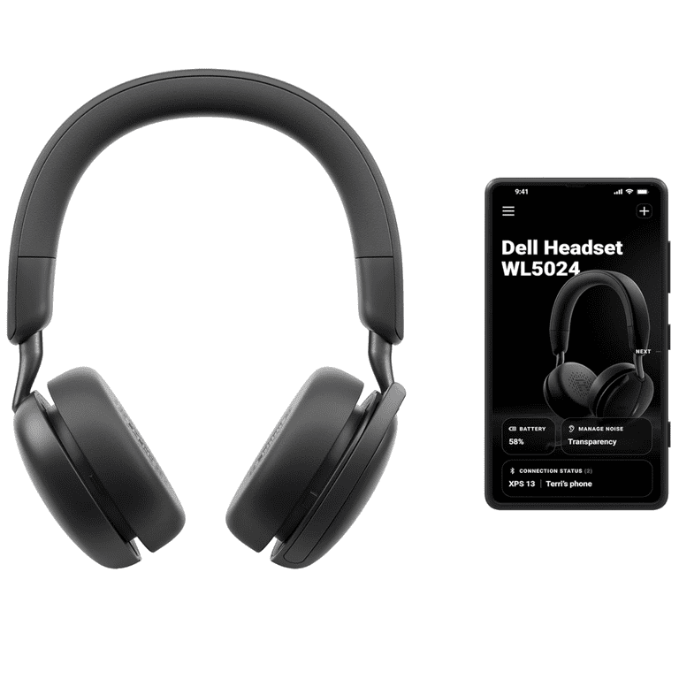 Dell, Wireless Headset, WL5024, Black, DELL PRO WIRELESS HEADSET