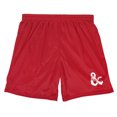 thumbnail image 3 of Dungeons and Dragons Ampersand Mens Lined Mesh Shorts, Red, Large, 3 of 6