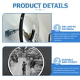 thumbnail image 5 of Homoyoyo Outdoor Traffic Safety Mirror Black 1 Piece for Factories and Industrial Use, 5 of 6