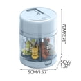 thumbnail image 2 of Blue Portable Weekly Pill Organizer With 7-Day Compartments, Mini Medicine Storage Box With Reminder For Daily Use, Travel-Friendly, 2 of 9