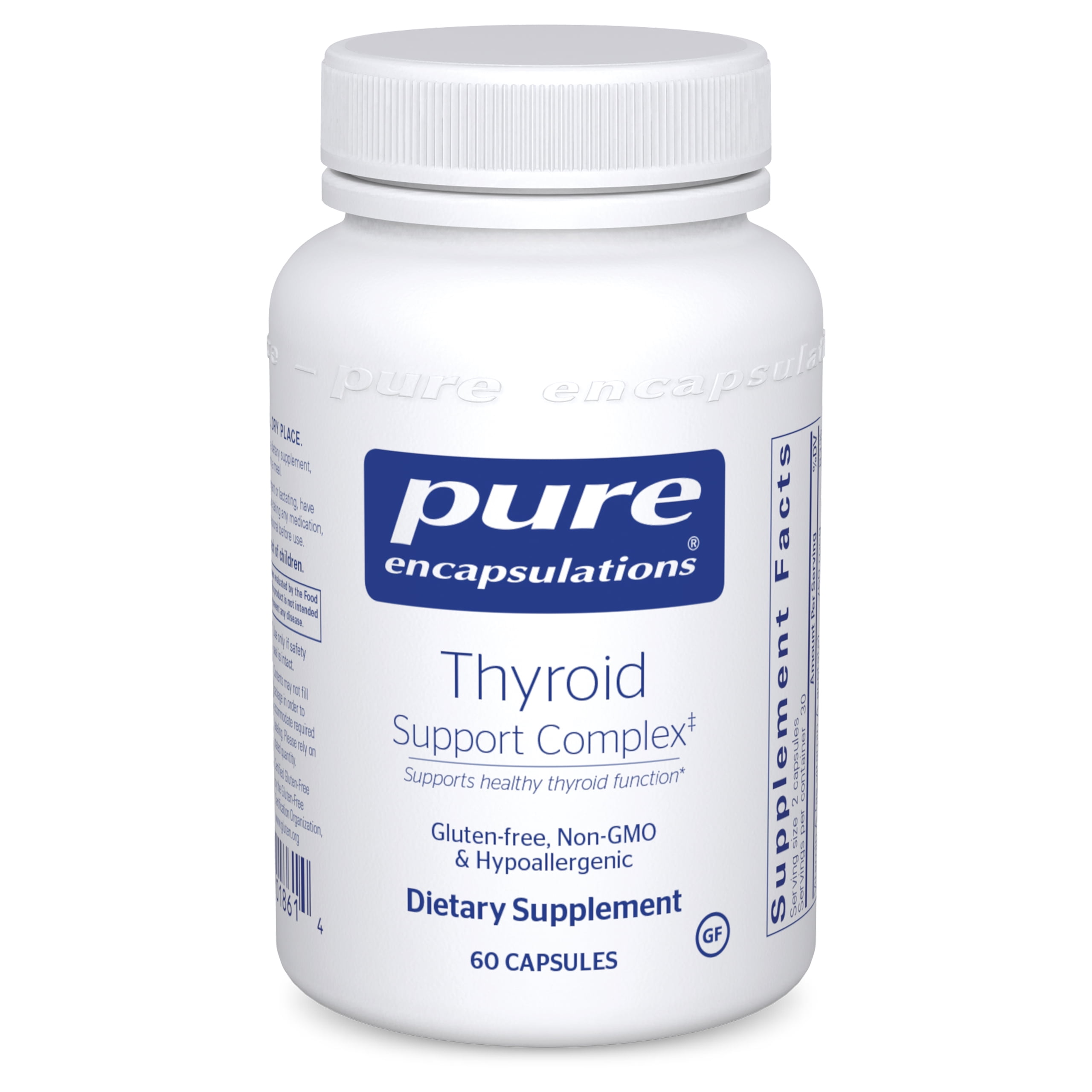 Pure Encapsulations Thyroid Support Complex Hypoallergenic Supplement with Herbs and Nutrients