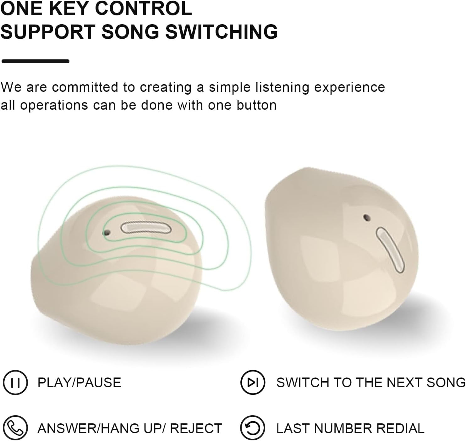 Smallest Invisible Earbuds Wireless Ear Buds Bluetooth in Ear Mini Discreet Small Tiny Earpiece Sleep Earbuds Hidden with Charging Case Headphones for Small Ears Work Sleeping Android