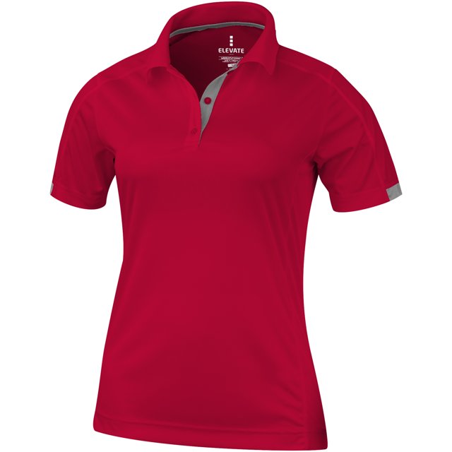 Elevate - Polo modelo Kiso de manga corta para mujer (Rojo)
