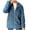 Blue, variant on Fesfesfes Coat for Women Top Cardigan Outwear Plush Solid Color Suit Coat Long Sleeve Coat