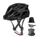 thumbnail image 3 of Set Casco De Bicicleta Bloosom  Adulto Ciclismo +gafas+mascara+bolso Negro 52-58cm, 3 of 4