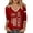 5Red26, variant on WERYOUNG Patriotic Graphic T Shirt For Women V Neck 3/4 Sleeve Tee 250th Anniversary Celebration T-Shirts Stylish Top L