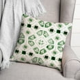 thumbnail image 3 of Creative Products Green Geo Shamrock Pattern 18 x 18 Spun Poly Pillow, 3 of 3