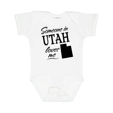 

Inktastic Someone in Utah Loves Me Gift Baby Boy or Baby Girl Bodysuit