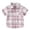 a-90Light Purple11, variant on Boys Kids Point Collar Short Sleeve Button Down Shirt With Plaid Print Bust Pocket Casual Lightweight Top For Toddlers Summer Daily Wear Outdoor Activities Lightweight Top