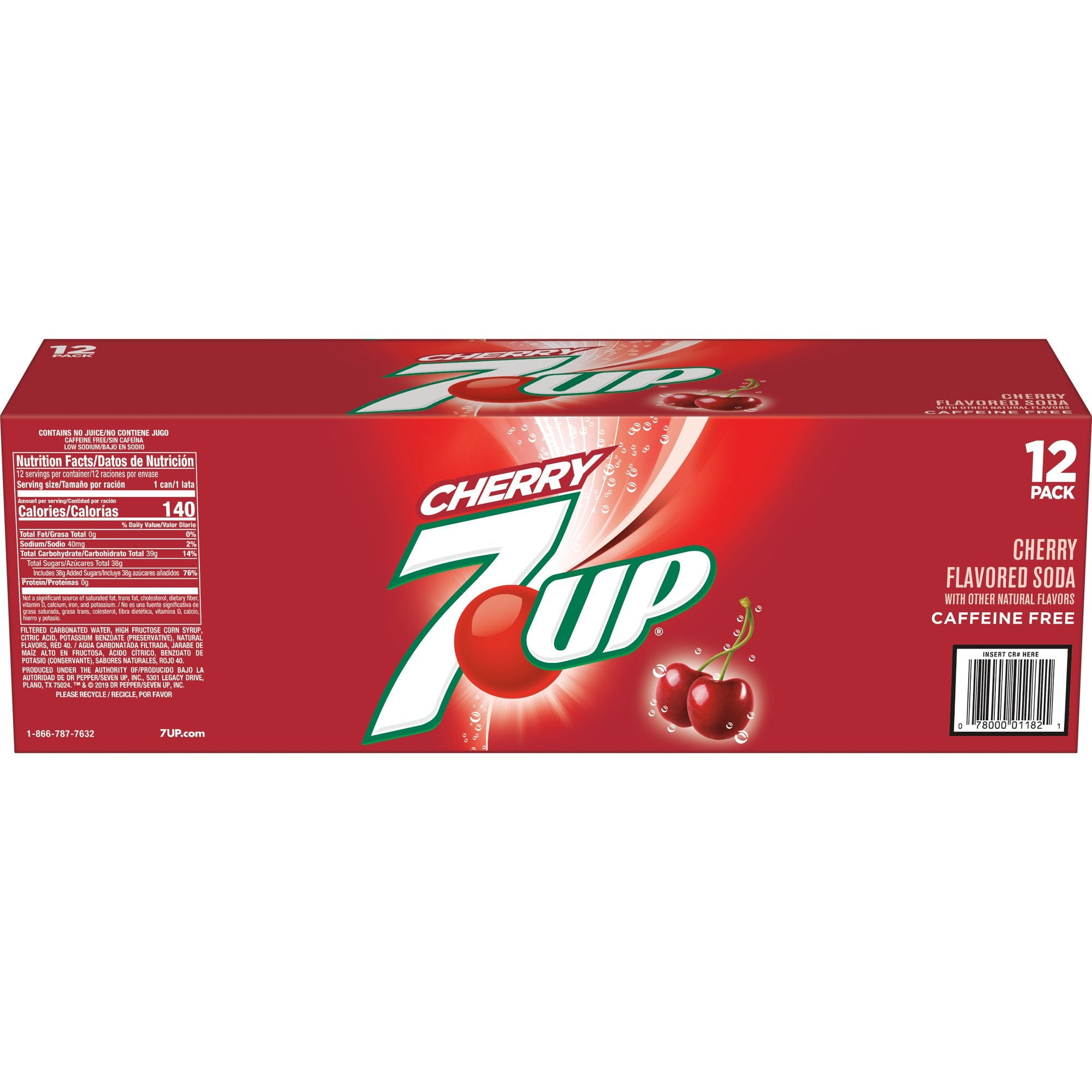 7UP Cherry Flavored Soda, 12 fl oz Cans, 12 Pack - Walmart.com
