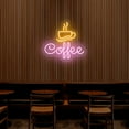 thumbnail image 3 of Coffee Cafe Neon Sign - Multicolor (Pink, 22.5"(W)x21"(H)), 3 of 4