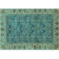 thumbnail image 1 of Ahgly Company Indoor Rectangle Abstract Light Blue Modern Area Rugs, 7' x 9', 1 of 4