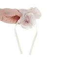 thumbnail image 4 of Unique Bargains 1 Pc Elegant Bow Flower Hair Scrunchies Hair Ties Light Pink, 4 of 5