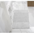 thumbnail image 3 of Better Trends 2 Piece Bathroom Rug Set, 100% Cotton, Extra Soft Tufted Bath Mat, Water Absorbent & Non Slip Bath Rug, (White) Granada Collection, 3 of 7