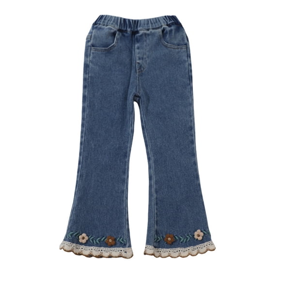 HIPYLO Jeans for Boys Y2k Jeans Black Mom Jeans Toddler Sweatpants Boys Size 7 Sweatpants Clothes for Kids Warehouse Clearance Sale Girls Clothes, Blue 3-4 Years